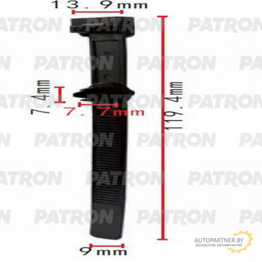 Клипса пластмассовая PATRON Mercedes / P37-0482