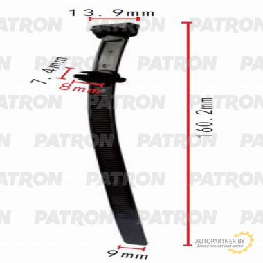 Клипса пластмассовая PATRON Mercedes / P37-0483