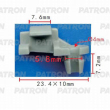Держатель пластмассовый PATRON Тяги дверной ручки CHRYSLER / P37-0486