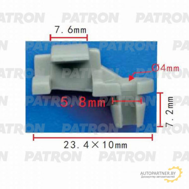 Держатель пластмассовый PATRON Тяги дверной ручки CHRYSLER / P37-0486