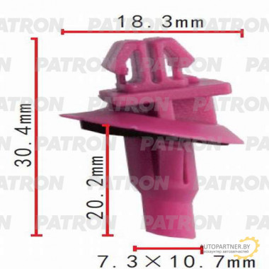 Клипса пластмассовая PATRON Lexus, Toyota / P37-0489