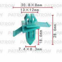 Клипса пластмассовая PATRON Lexus, Toyota / P37-0490