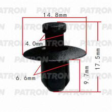 Клипса пластмассовая PATRON Hyundai, Kia / P37-0493