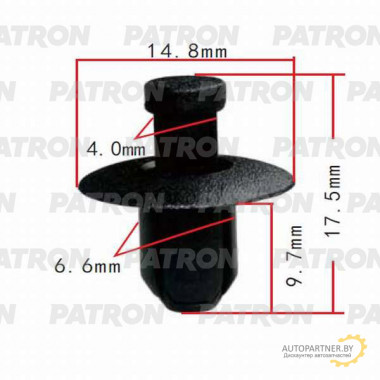 Клипса пластмассовая PATRON Hyundai, Kia / P37-0493