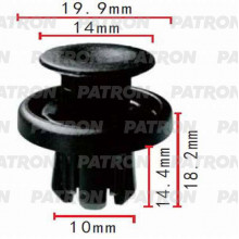 Клипса пластмассовая PATRON Acura, Honda / P37-0499