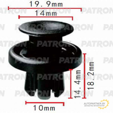 Клипса пластмассовая PATRON Acura, Honda / P37-0499