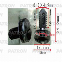 Клипса пластмассовая PATRON BMW / P37-0501