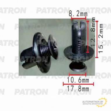 Клипса пластмассовая PATRON GM, Hyundai, Kia / P37-0502