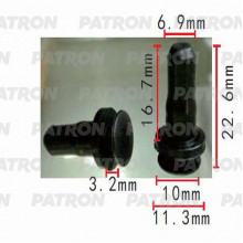 Клипса пластмассовая PATRON Mercedes / P37-0503