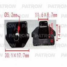 Клипса пластмассовая PATRON Lexus, Toyota / P37-0510