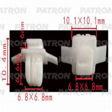 Клипса пластмассовая PATRON Acura, Honda / P37-0514