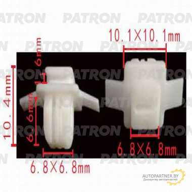 Клипса пластмассовая PATRON Acura, Honda / P37-0514