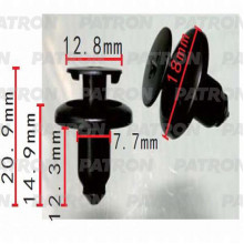 Клипса пластмассовая PATRON Hyundai, Kia / P37-0517