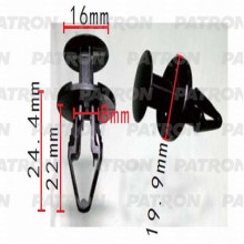 Клипса пластмассовая PATRON GM / P37-0520