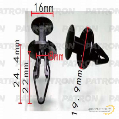 Клипса пластмассовая PATRON GM / P37-0520