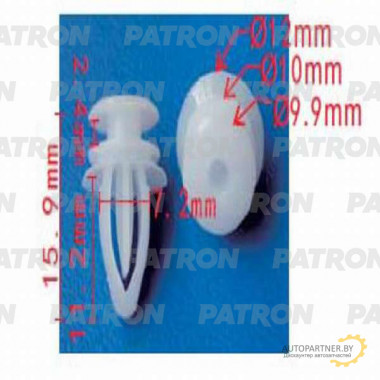 Клипса пластмассовая PATRON GM,Opel / P37-0521