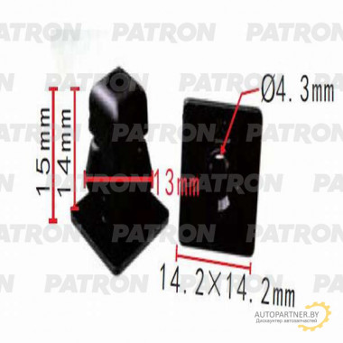 Клипса пластмассовая PATRON Acura, Honda / P37-0530