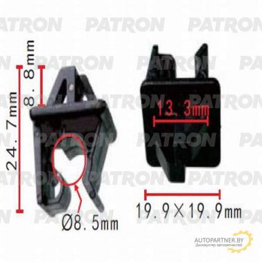 Держатель пластмассовый PATRON Hyundai, Kia / P37-0533