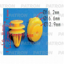 Клипса пластмассовая PATRON Hyundai,Kia, / P37-0538