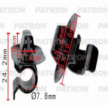 Держатель пластмассовый PATRON Citroen,Peugeot,Renault, / P37-0539
