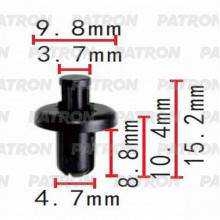 Клипса пластмассовая PATRON Subaru, / P37-0544