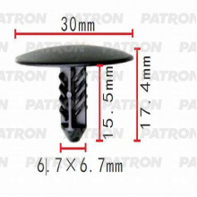 Клипса пластмассовая PATRON Chevrolet,Daewoo,GM,Opel / P37-0545