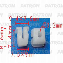 Клипса пластмассовая PATRON Audi,Seat,Skoda,Volkswagen, / P37-0547