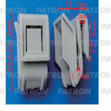 Клипса пластмассовая PATRON NISSAN / P37-0548