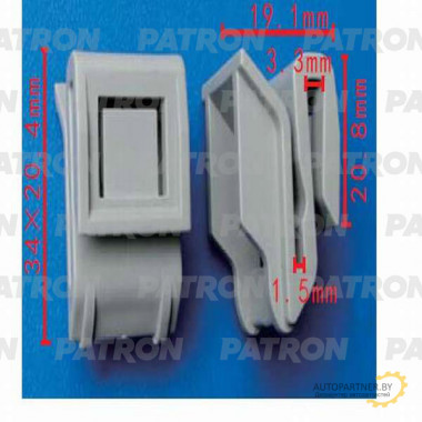 Клипса пластмассовая PATRON NISSAN / P37-0548