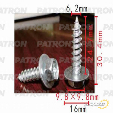 Шуруп металлический PATRON Lexus,Toyota / P37-0551