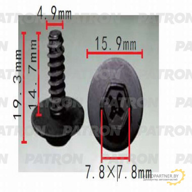 Винт металлический PATRON Mazda / P37-0557