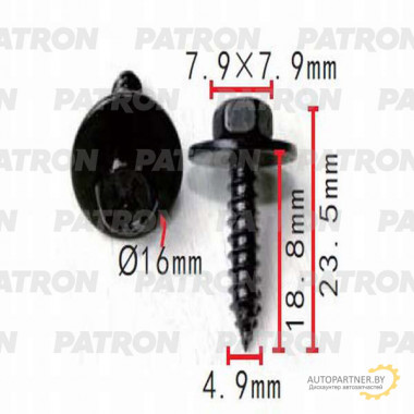 Шуруп металлический PATRON Hyundai,Kia / P37-0558