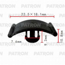Клипса пластмассовая PATRON Audi, GM, Opel, Seat, Skoda, Volkswagen / P37-0559