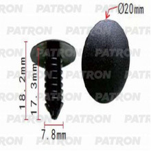 Клипса пластмассовая PATRON Audi, Seat, Skoda, Volkswagen / P37-0561