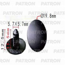 Клипса пластмассовая PATRON (черная) MAZDA / P37-0568