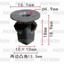 Фиксатор пластиковый PATRON Lexus, Toyota / P37-0581