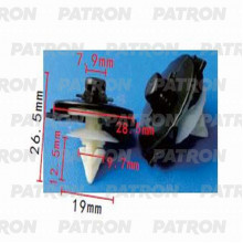 Клипса пластмассовая PATRON Audi, Seat, Skoda, Volkswagen / P37-0586