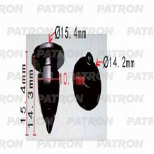 Клипса пластмассовая PATRON Renault / P37-0588
