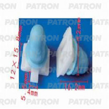 Зажим пластиковый PATRON Audi,Seat,Skoda,Volkswagen / P37-0596