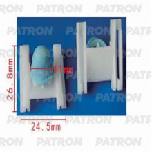 Зажим пластиковый PATRON Audi,Seat,Skoda,Volkswagen / P37-0597