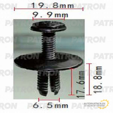Клипса пластмассовая PATRON BMW / P37-0602