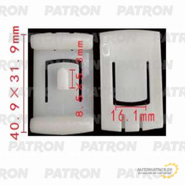 Фиксатор пластиковый PATRON Audi, Seat, Skoda, Volkswagen / P37-0607