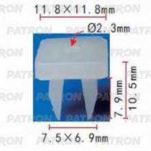 Фиксатор пластиковый PATRON Lexus, Toyota / P37-0615