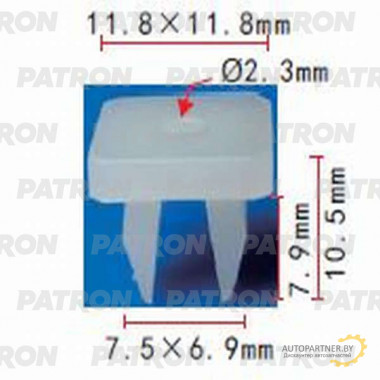Фиксатор пластиковый PATRON Lexus, Toyota / P37-0615