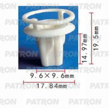 Фиксатор пластиковый PATRON TOYOTA / P37-0616