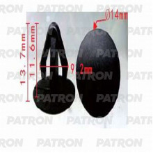 Клипса пластмассовая PATRON Infiniti,Nissan / P37-0621