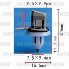 Клипса пластмассовая PATRON Lexus, Toyota / P37-0626