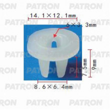 Фиксатор пластиковый PATRON Lexus, Toyota / P37-0639