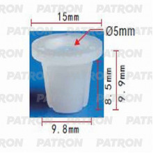 Фиксатор пластиковый PATRON Hyundai, Kia / P37-0641