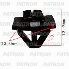 Клипса пластмассовая PATRON Hyundai,Kia / P37-0646
